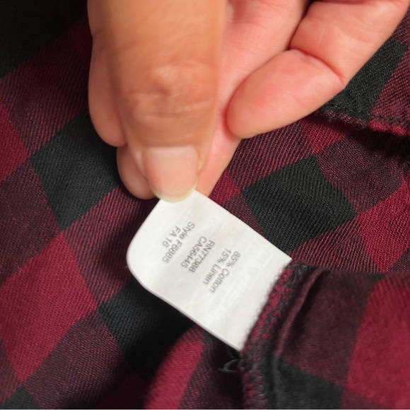Madewell burgundy blouse Size L - Picture 3 of 5
